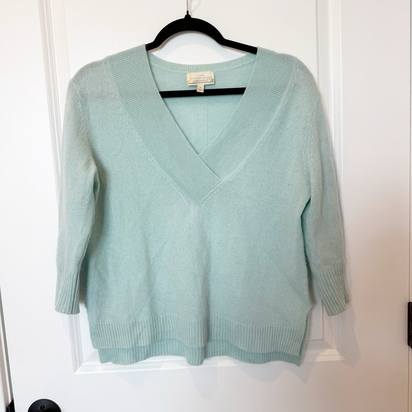 Anthropologie Sweaters - Anthropologie Womens Blue Cashmere Sweater Size X Small Capsule Timeless Soft